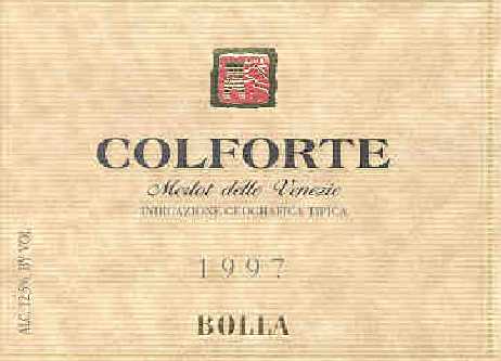 Colforte Merlot IGT delle Venezie 1997 - Bolla