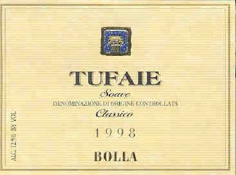 Tufaie Soave Classico DOC 1998 - Bolla